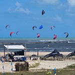 KiteMaster 2024 - regata Festival KiteMaster 2024 imagem dos kites na largada da regata